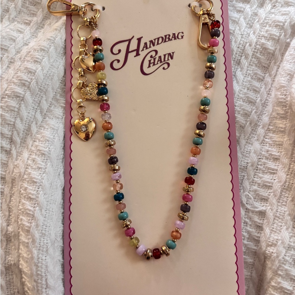 Capelli NY Beaded Handbag Chain – Multicolor  Bag Charms